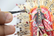 Goddess Kali miniature art made on matchsticks
