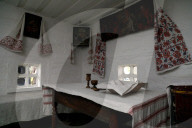 Restored 19th-century houses and windmill in Taras Shevchenko’s homeland