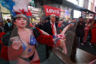 Scenes of debauchery in Times Square