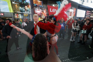 Scenes of debauchery in Times Square