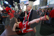 Scenes of debauchery in Times Square