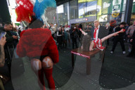 Scenes of debauchery in Times Square