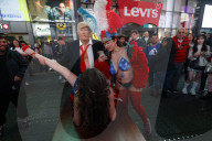 Scenes of debauchery in Times Square