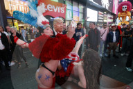 Scenes of debauchery in Times Square
