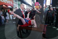 Scenes of debauchery in Times Square