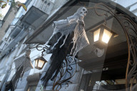 Normal life must go on, even in war Halloween decoration on streets of Dnipro 