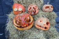 Normal life must go on, even in war Halloween decoration on streets of Dnipro 
