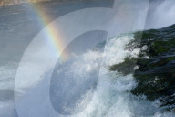 Rainbow forms where Mother and Children died at Niagara Falls 