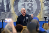 Tim Walz campaigns in Pennsylvania