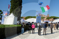 Roma, festeggiamenti del 4 novembre festa delle Forze Armate, inaugurazione del Villaggio Difesa