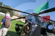 Roma, festeggiamenti del 4 novembre festa delle Forze Armate, inaugurazione del Villaggio Difesa