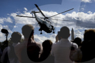 Biden departs White House