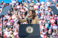 VIPs support Kamala Harris at Atlanta rally