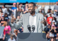 VIPs support Kamala Harris at Atlanta rally