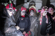Milano Piazza Duomo. Parata per il Dia de los Muertos