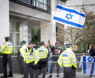 Emily Damari, British hostage  rally. Stop The Hate a pro Israel campaign group countering the pro Palestine march, central London, UK.