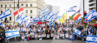 Emily Damari, British hostage  rally. Stop The Hate a pro Israel campaign group countering the pro Palestine march, central London, UK.