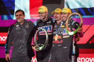 Podium du Grtand Prix de Formule 1 (F1) de Sao Paulo