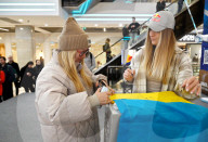 Autograph show of Ukrainian sabre fencer Olga Kharlan in Kyiv