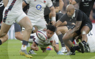 Autumn Nations Series 2025 match between England and New Zealand All Blacks at Allianz Stadium Twickenham in London, UK.