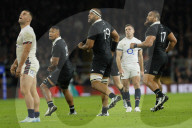 Autumn Nations Series 2025 match between England and New Zealand All Blacks at Allianz Stadium Twickenham in London, UK.