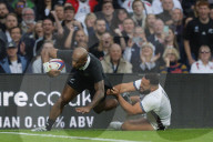 Autumn Nations Series 2025 match between England and New Zealand All Blacks at Allianz Stadium Twickenham in London, UK.