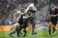 Autumn Nations Series 2025 match between England and New Zealand All Blacks at Allianz Stadium Twickenham in London, UK.