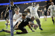 Autumn Nations Series 2025 match between England and New Zealand All Blacks at Allianz Stadium Twickenham in London, UK.