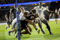 Autumn Nations Series 2025 match between England and New Zealand All Blacks at Allianz Stadium Twickenham in London, UK.