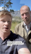 Prince William talks to son of late conservationist Steve Irwin