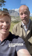 Prince William talks to son of late conservationist Steve Irwin