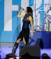 Katy Perry performs at VP Harris rally