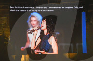 Katy Perry performs at VP Harris rally