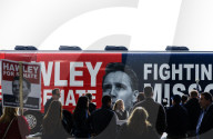 Missouri Senator Josh Hawley campaigns