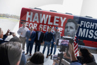 Missouri Senator Josh Hawley campaigns