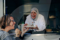 Falafel, dips and mansaf: Aheda Amro the Palestinian chef serving dishes 'made with love' in Melbourne