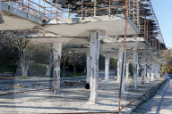 Construction next to inclusive beach in Odesa