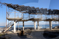 Construction next to inclusive beach in Odesa