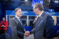 NATO SecGen Rutte meets with Hungary's Orban