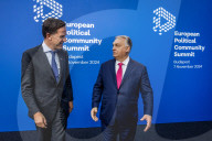 NATO SecGen Rutte meets with Hungary's Orban