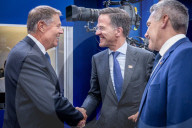 NATO SecGen Rutte meets with Hungary's Orban