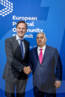 NATO SecGen Rutte meets with Hungary's Orban