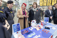 Rachel Reeves Railways Announcement in Manchester, UK.