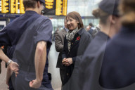 Rachel Reeves Railways Announcement in Manchester, UK.