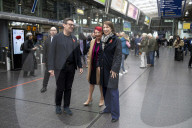 Rachel Reeves Railways Announcement in Manchester, UK.