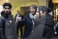Rachel Reeves Railways Announcement in Manchester, UK.