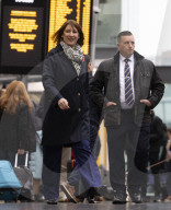 Rachel Reeves Railways Announcement in Manchester, UK.