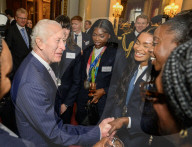 King Charles III at Olympic medalist reception in London