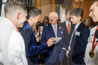King Charles III at Olympic medalist reception in London
