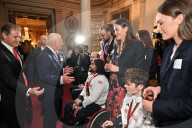 King Charles III at Olympic medalist reception in London